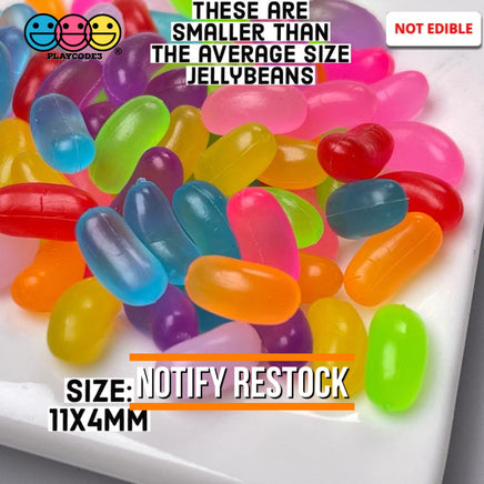 Jellybeans Realistic Candy Looking Fake Food 3D Plastic Charms Jelly Beans