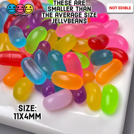 Jellybeans Realistic Candy Looking Fake Food 3D Plastic Charms Jelly Beans