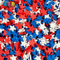 Just American Stars Red White Blue Mix Patriotic Memorial Day 4Th Of July Clay Sprinkles Fimo
