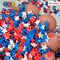 Just American Stars Red White Blue Mix Patriotic Memorial Day 4Th Of July Clay Sprinkles Fimo