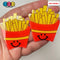 Kawaii French Fries Fake Food Glitter Planar Flatback Cabochons Decoden Charm 10 Pcs