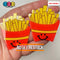 Kawaii French Fries Fake Food Glitter Planar Flatback Cabochons Decoden Charm 10 Pcs