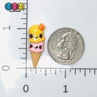Kawaii Ice Cream Cone Flatback Cabochons Decoden Charm 10 pcs Charm