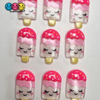 Kawaii Ice Pop Fake Flatback Cabochons Decoden Charm 10 Pcs