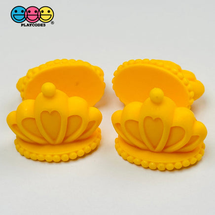 King Queen Crown Flatback Cabochons Decoden Charm 4Pcs Queen(4Pcs)