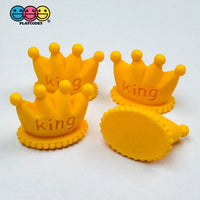 King Queen Crown Flatback Cabochons Decoden Charm 4Pcs King(4Pcs)