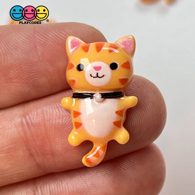 Kitten Mini Charm Kitty Cat Kawaii Plastic Cabochons Cats Decoden 10 Pcs