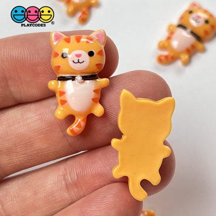 Kitten Mini Charm Kitty Cat Kawaii Plastic Cabochons Cats Decoden 10 Pcs