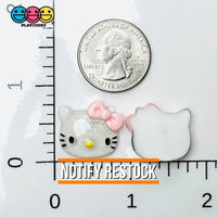 Kitty Cat Japanese Cartoon Tv Character Anime Transparent Charm Flatback Cabochons Decoden 10 Pcs