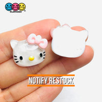 Kitty Cat Japanese Cartoon Tv Character Anime Transparent Charm Flatback Cabochons Decoden 10 Pcs