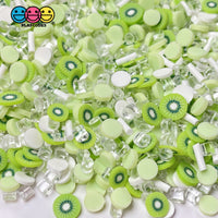 Kiwi Crush Mix Fimo Fake Sprinkle Slushie Icicle Kiwis Fruit Funfetti 20 Grams