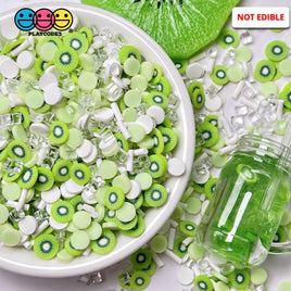 Kiwi Crush Mix Fimo Fake Sprinkle Slushie Icicle Kiwis Fruit Funfetti