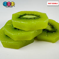 Kiwi Peeled Sliced Fake Food Fruit Not A Toy Realistic Imitation Life Like Bendable Flatback Pvc