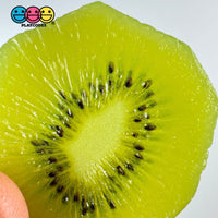 Kiwi Peeled Sliced Fake Food Fruit Not A Toy Realistic Imitation Life Like Bendable Flatback Pvc