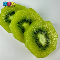 Kiwi Peeled Sliced Fake Food Fruit Not A Toy Realistic Imitation Life Like Bendable Flatback Pvc