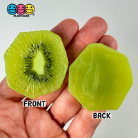 Kiwi Peeled Sliced Fake Food Fruit Not A Toy Realistic Imitation Life Like Bendable Flatback Pvc