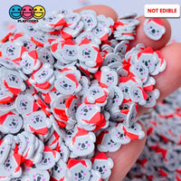 Koala Cartoon Animal With Hat Cute Kawaii Gray Bear Fake Clay Sprinkles Decoden Fimo Jimmies