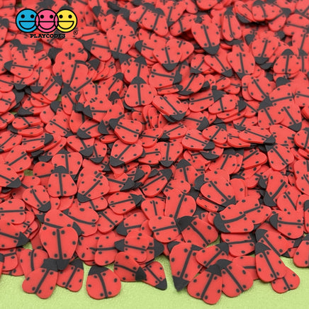 Ladybugs Polymer Clay Fimo Slices Fake Sprinkles Ladybug Decoden Jimmies Sprinkle