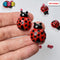 Ladybug Flatback Charms Cabochons Lady Bug Beatle Insect Decoden 10 Pcs Charm