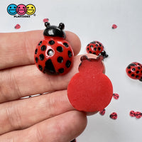 Ladybug Flatback Charms Cabochons Lady Bug Beatle Insect Decoden 10 Pcs Charm