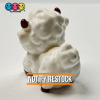 Lamb Figurine Baby White Sheep Easter Cute Figurines Plastic Resin 5 Pcs
