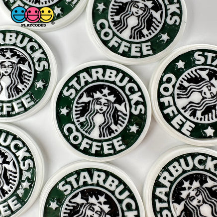 Large Coffee Shop Flatback Charms Cabochons 10 Pcs Charm