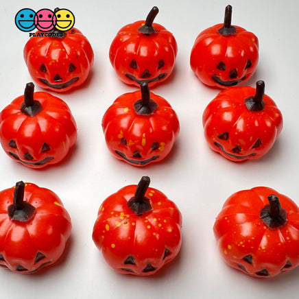 3D Large Jack - O’ - Lantern Hollow Decoration Halloween Holiday Cabochons Decoden Charm 10 Pcs