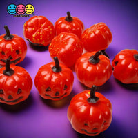 Large Jack - O - Lantern Hollow 3D Decoration Halloween Holiday Cabochons Decoden Charm 10 Pcs