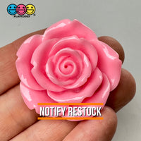 Large Rose Flowers Pink Red Charm Flat Back Cabochons Decoden 10 Pcs Playcode3 Llc Pink