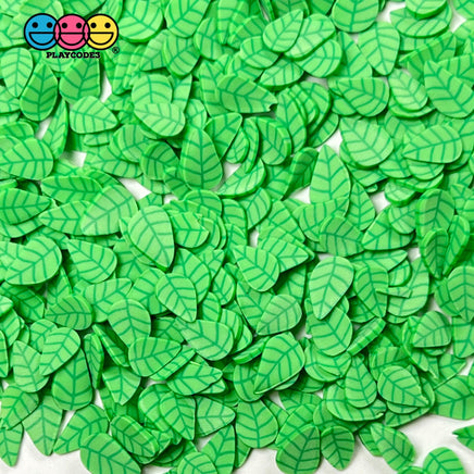 Leaves Green Leaf Fake Clay Sprinkles Fimo Decoden Jimmies Funfetti 10 Grams Sprinkle