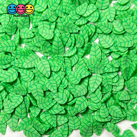 Leaves Green Leaf Fake Clay Sprinkles Fimo Decoden Jimmies Funfetti 10 Grams Sprinkle