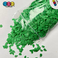 Leaves Green Leaf Fake Clay Sprinkles Fimo Decoden Jimmies Funfetti Sprinkle