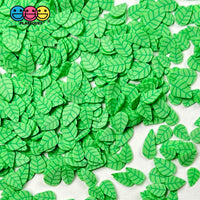 Leaves Green Leaf Fake Clay Sprinkles Fimo Decoden Jimmies Funfetti Sprinkle