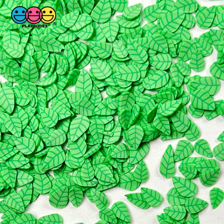 Leaves Green Leaf Fake Clay Sprinkles Fimo Decoden Jimmies Funfetti Sprinkle