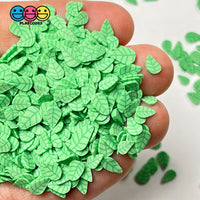 Leaves Green Leaf Fake Clay Sprinkles Fimo Decoden Jimmies Funfetti Sprinkle