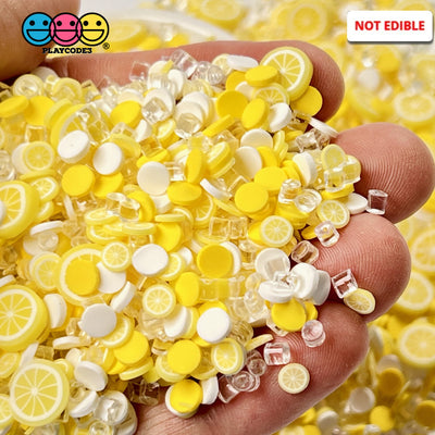 Lemon Creamsicle Mix Fimo Fake Sprinkle Slushie Icicle Lemons Funfetti