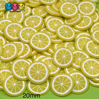 Lemon Fimo Slices Polymer Clay Decoden Jimmies 20Mm 10Mm Sprinkle