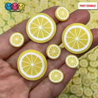 Lemon Fimo Slices Polymer Clay Decoden Jimmies 20Mm 10Mm Sprinkle