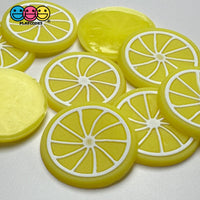 Lemon Slice Silicon Soft Bendable Fruit Flatback Cabochons Decoden Charm 10 Pcs Playcode3 Llc