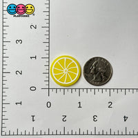 Lemon Slice Silicon Soft Bendable Fruit Flatback Cabochons Decoden Charm 10 Pcs Playcode3 Llc