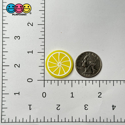 Lemon Slice Silicon Soft Bendable Fruit Flatback Cabochons Decoden Charm 10 Pcs Playcode3 Llc