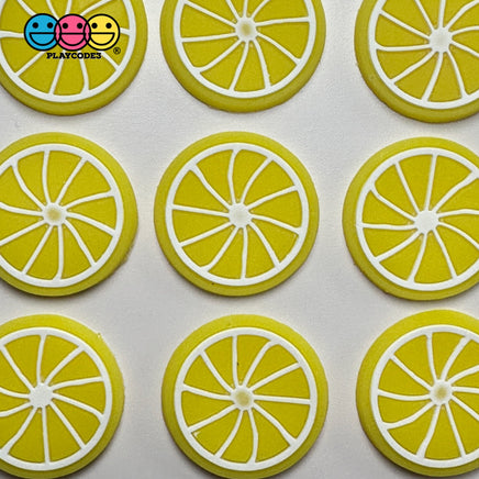 Lemon Slice Silicon Soft Bendable Fruit Flatback Cabochons Decoden Charm 10 Pcs Playcode3 Llc