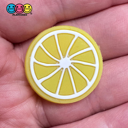 Lemon Slice Silicon Soft Bendable Fruit Flatback Cabochons Decoden Charm 10 Pcs Playcode3 Llc
