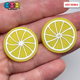 Lemon Slice Silicon Soft Bendable Fruit Flatback Cabochons Decoden Charm 10 Pcs Playcode3 Llc