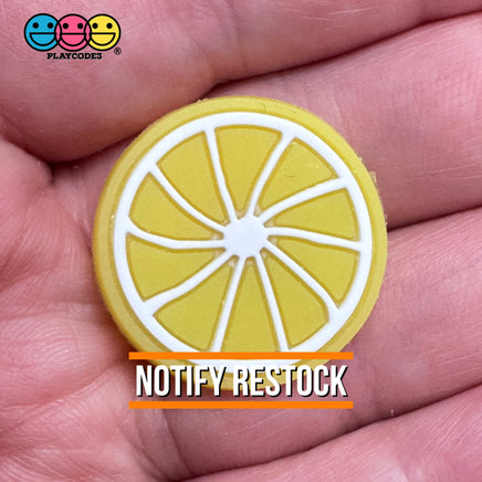 Lemon Slice Silicon Soft Bendable Fruit Flatback Cabochons Decoden Charm 10 Pcs Playcode3 Llc