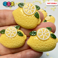 Lemons Flatback Fake Food Lemon Charms Decoden 10 Pcs Charm