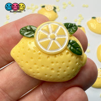 Lemons Flatback Fake Food Lemon Charms Decoden 10 Pcs Charm