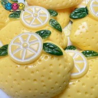 Lemons Flatback Fake Food Lemon Charms Decoden 10 Pcs Charm