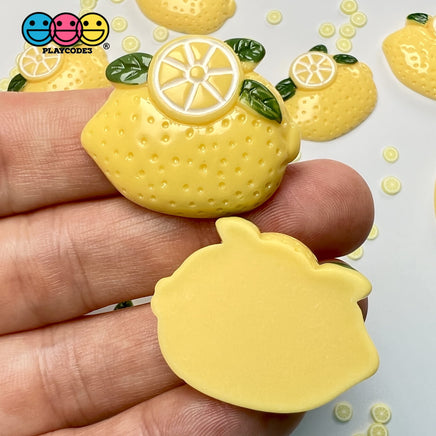 Lemons Flatback Fake Food Lemon Charms Decoden 10 Pcs Charm