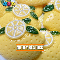 Lemons Flatback Fake Food Lemon Charms Decoden 10 Pcs Charm